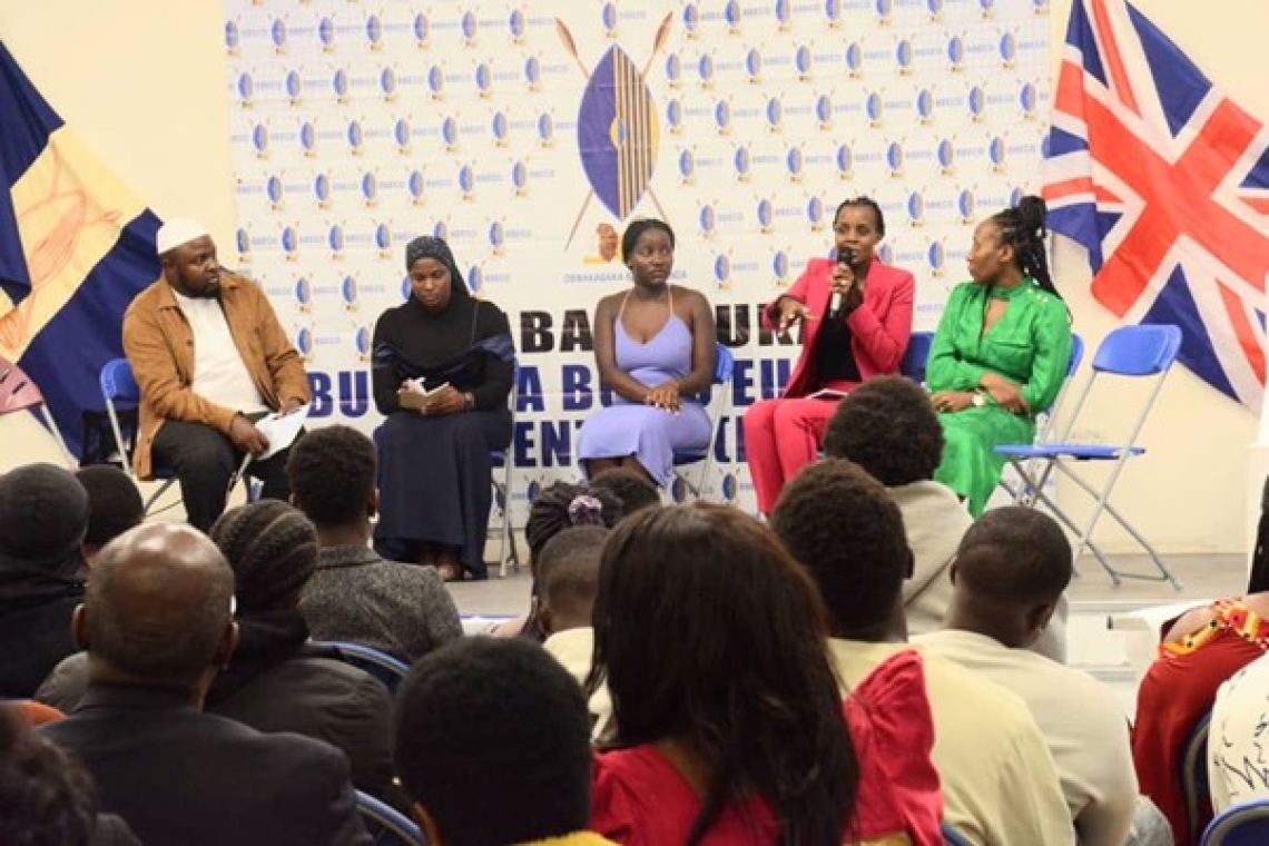 The youth as they were exchanging ideas The youth as they were exchanging ideas
